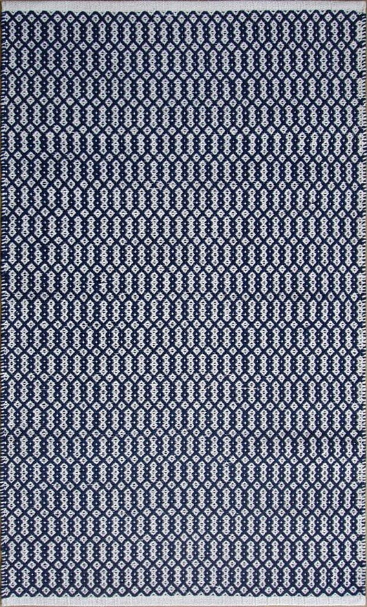 Chandra Tanya Tan-45931 Navy / White Area Rug