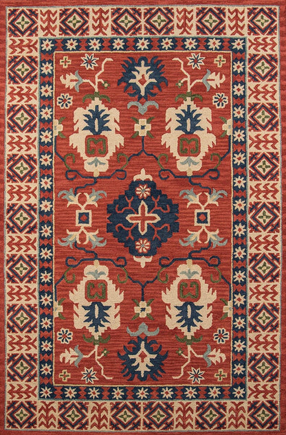 Momeni Tangier Tan-3 Red Area Rug