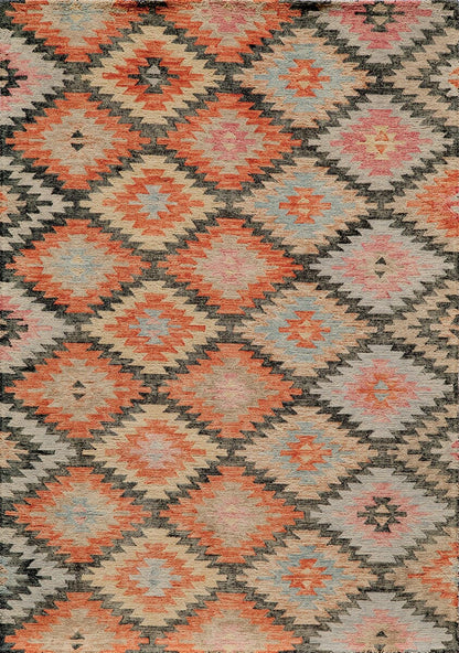 Momeni Tangier Tan19 Black Southwestern Area Rug