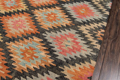 Momeni Tangier Tan19 Black Southwestern Area Rug