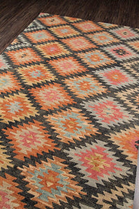 Momeni Tangier Tan19 Black Southwestern Area Rug