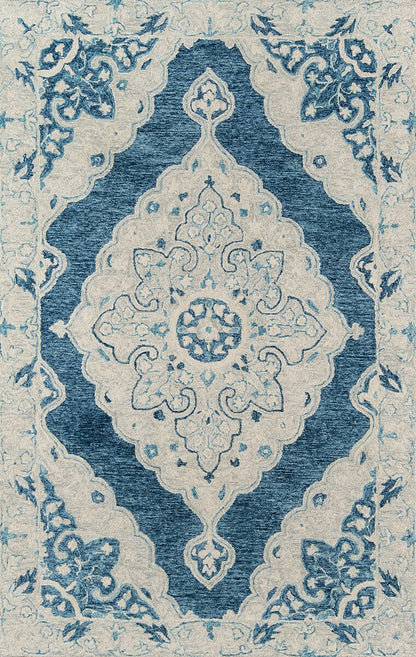 Momeni Tangier Tan36 Blue Area Rug