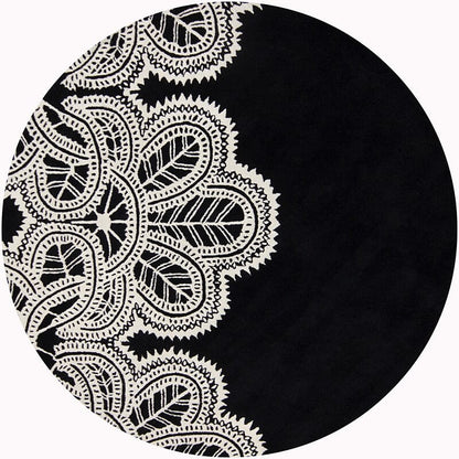 Chandra Taru tar18700 Black Area Rug