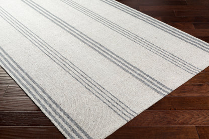 Surya Tartan Tar-2300 Ivory, Light Gray, Medium Gray Area Rug