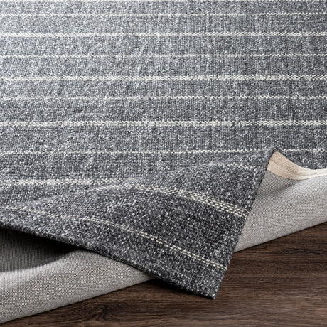 Surya Tartan Tar-2301 Charcoal, Ivory, Medium Gray Rugs.
