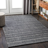 Surya Tartan Tar-2301 Charcoal, Ivory, Medium Gray Rugs.