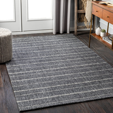 Surya Tartan Tar-2301 Charcoal, Ivory, Medium Gray Rugs.