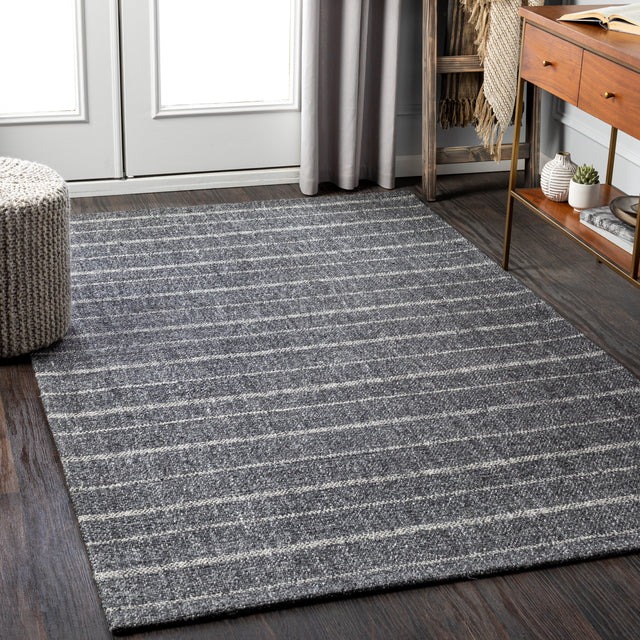 Surya Tartan Tar-2301 Charcoal, Ivory, Medium Gray Rugs.