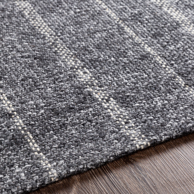 Surya Tartan Tar-2301 Charcoal, Ivory, Medium Gray Rugs.