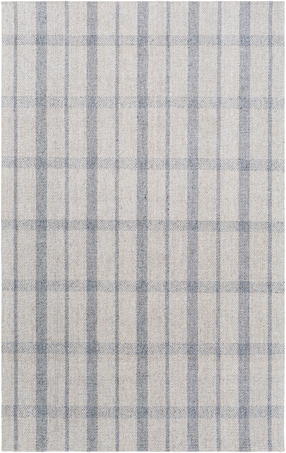 Surya Tartan Tar-2302 Ivory, Light Gray, Medium Gray Rugs.