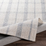 Surya Tartan Tar-2302 Ivory, Light Gray, Medium Gray Rugs.