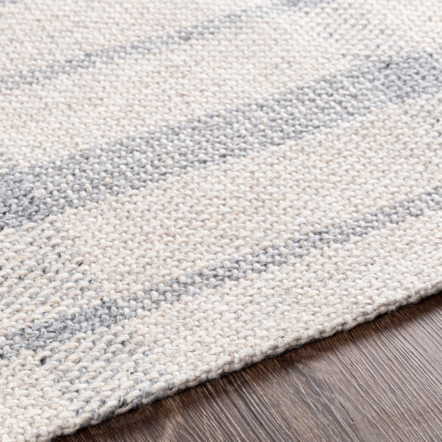 Surya Tartan Tar-2302 Ivory, Light Gray, Medium Gray Rugs.