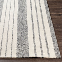 Surya Tartan Tar-2303 Ivory, Light Gray, Medium Gray, Charcoal Area Rug