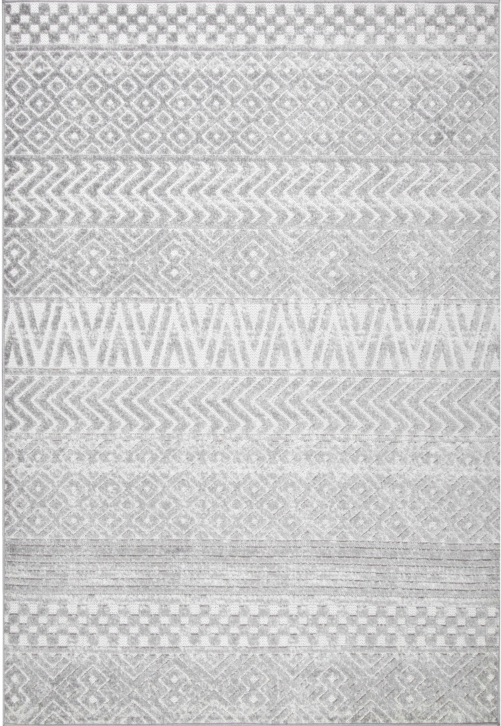 Nuloom Kamryn Tribal Nka1553B Gray Area Rug