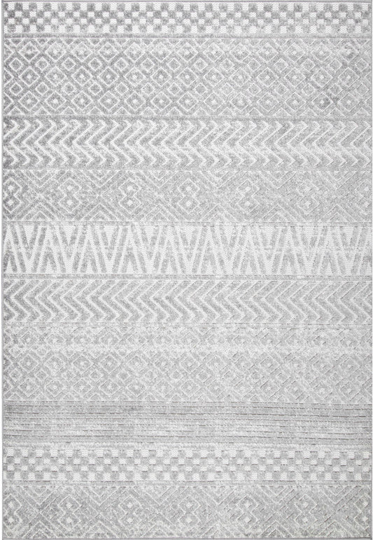 Nuloom Kamryn Tribal Nka1553B Gray Area Rug