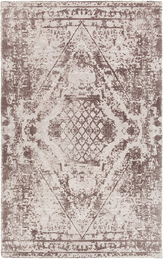 Chandra Tayla Tay42402 Grey / White / Charcoal Vintage / Distressed Area Rug