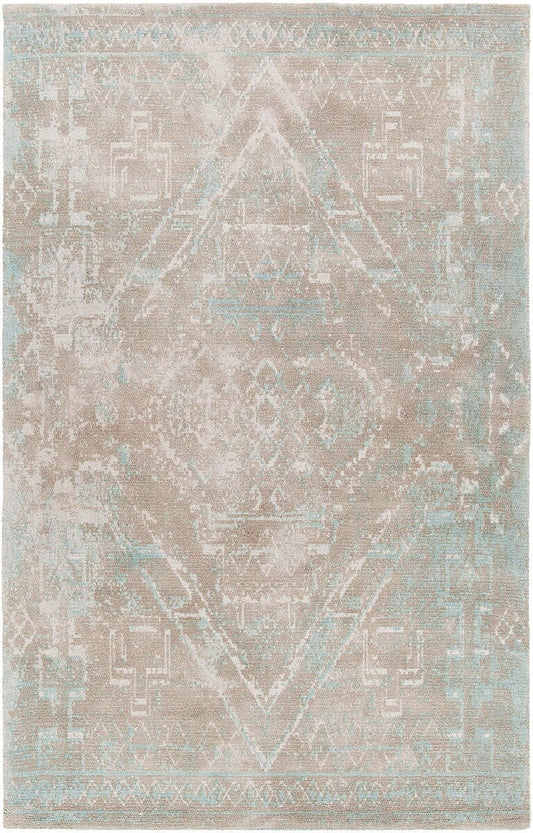 Chandra Tayla Tay42404 Beige / White / Charcoal Vintage / Distressed Area Rug