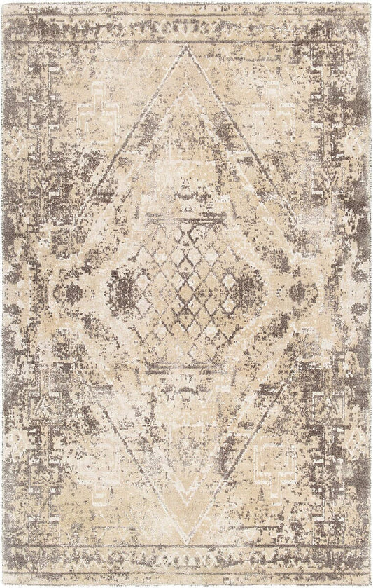 Chandra Tayla Tay42405 Yellow / Blue / White Vintage / Distressed Area Rug