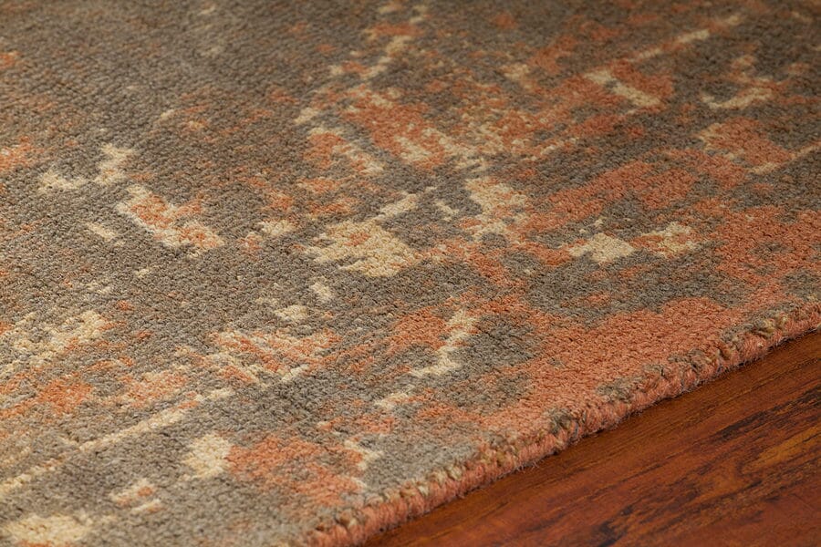 Chandra Tayla Tay42407 Rust / Brown / Beige Vintage / Distressed Area Rug