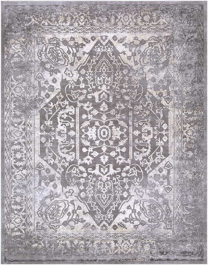 Surya Tibetan Tbt-2300 Charcoal, Ivory, Khaki, Medium Gray Vintage / Distressed Area Rug