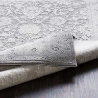 Surya Tibetan Tbt-2309 Medium Gray, Ivory, Taupe, Charcoal Vintage / Distressed Area Rug