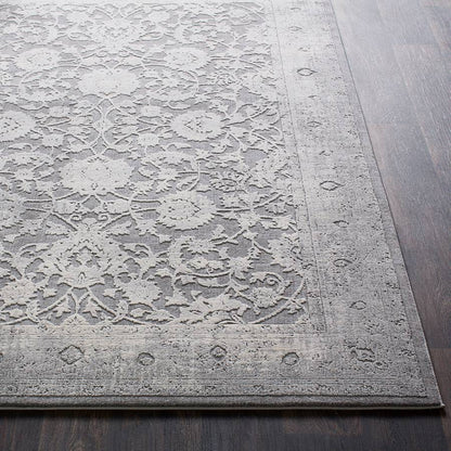 Surya Tibetan Tbt-2309 Medium Gray, Ivory, Taupe, Charcoal Vintage / Distressed Area Rug