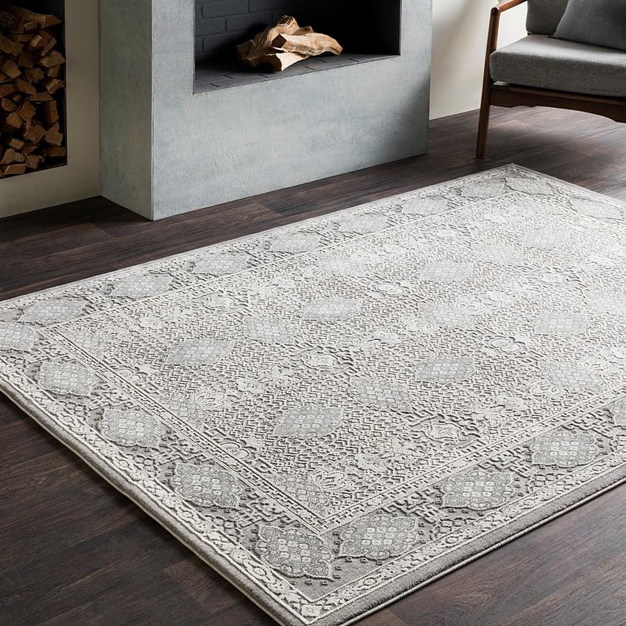 Surya Tibetan Tbt-2311 Taupe, Medium Gray, Ivory Vintage / Distressed Area Rug