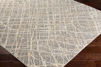 Surya Tibetan Tbt-2316 Charcoal, Taupe, Khaki, Medium Gray Geometric Area Rug