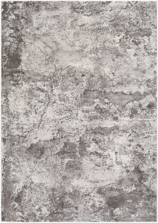 Surya Tibetan Tbt-2320 Medium Gray, Charcoal, Light Gray, White Area Rug