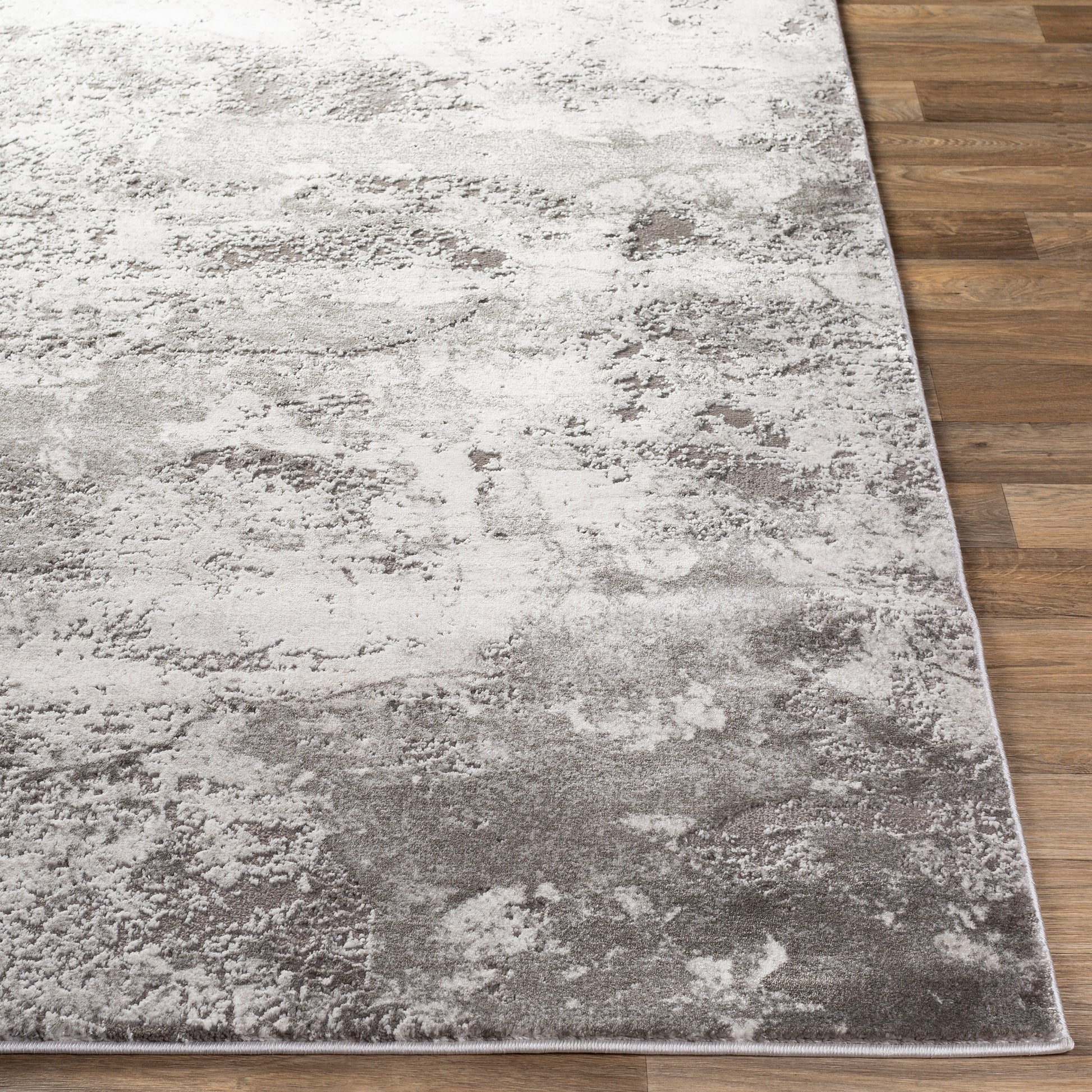 Surya Tibetan Tbt-2320 Medium Gray, Charcoal, Light Gray, White Area Rug