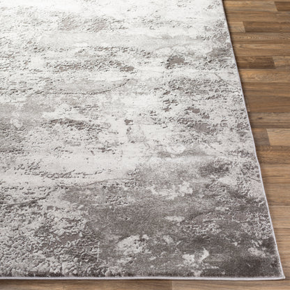 Surya Tibetan Tbt-2320 Medium Gray, Charcoal, Light Gray, White Area Rug