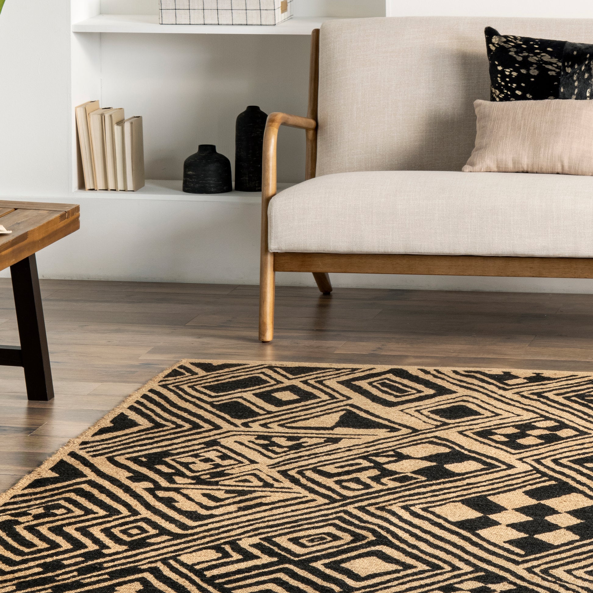 Nuloom Merissa Tribal Lattice Nme3495A Natural Area Rug