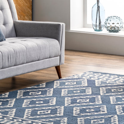 Nuloom Meadow Tribal Nme2703A Blue Area Rug