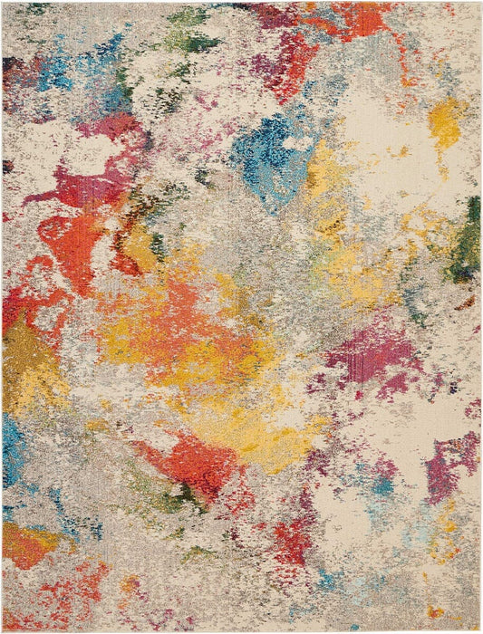 Nourison Celestial Ces12 Ivory / Multicolor Organic / Abstract Area Rug