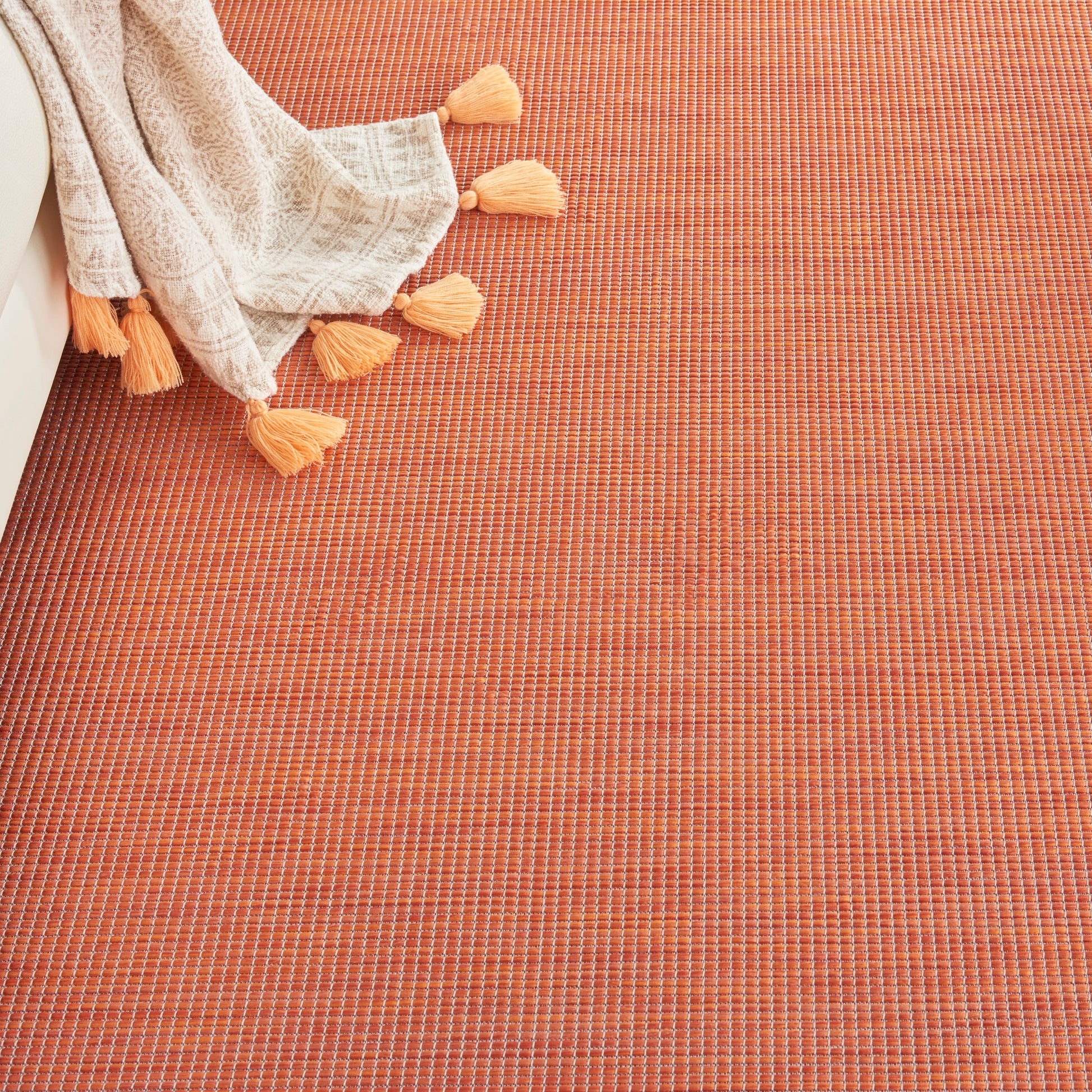 Nourison Positano Pos01 Terracotta Area Rug