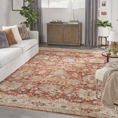 Nourison Sahar Shr02 Rust Area Rug