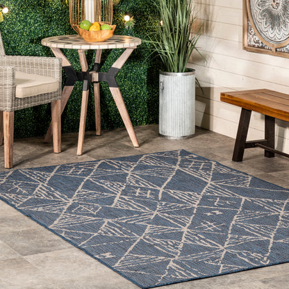 Nuloom Marlow Aztec Nma1781A Blue Area Rug