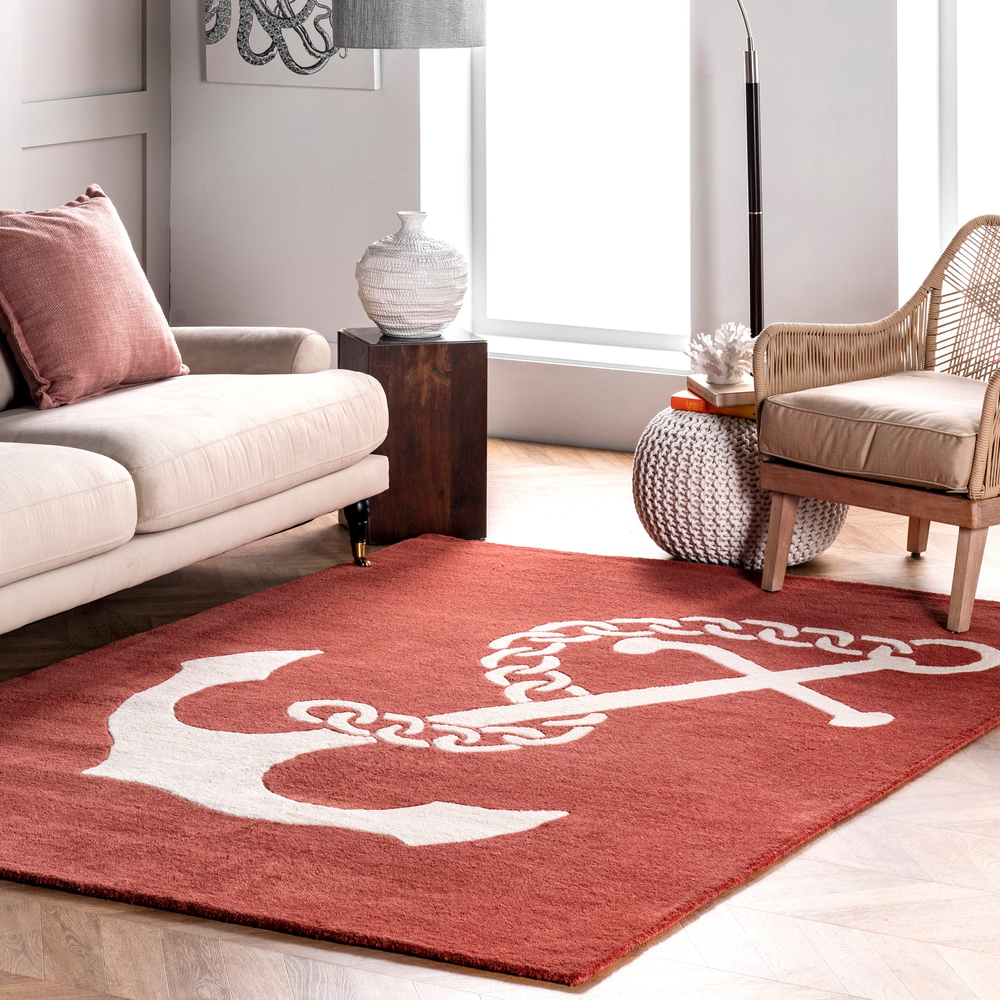 Nuloom Set Sail Nse2750D Rust Area Rug