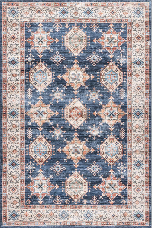 AreaRugs.com Wavaj Nwa1083C Navy Area Rug