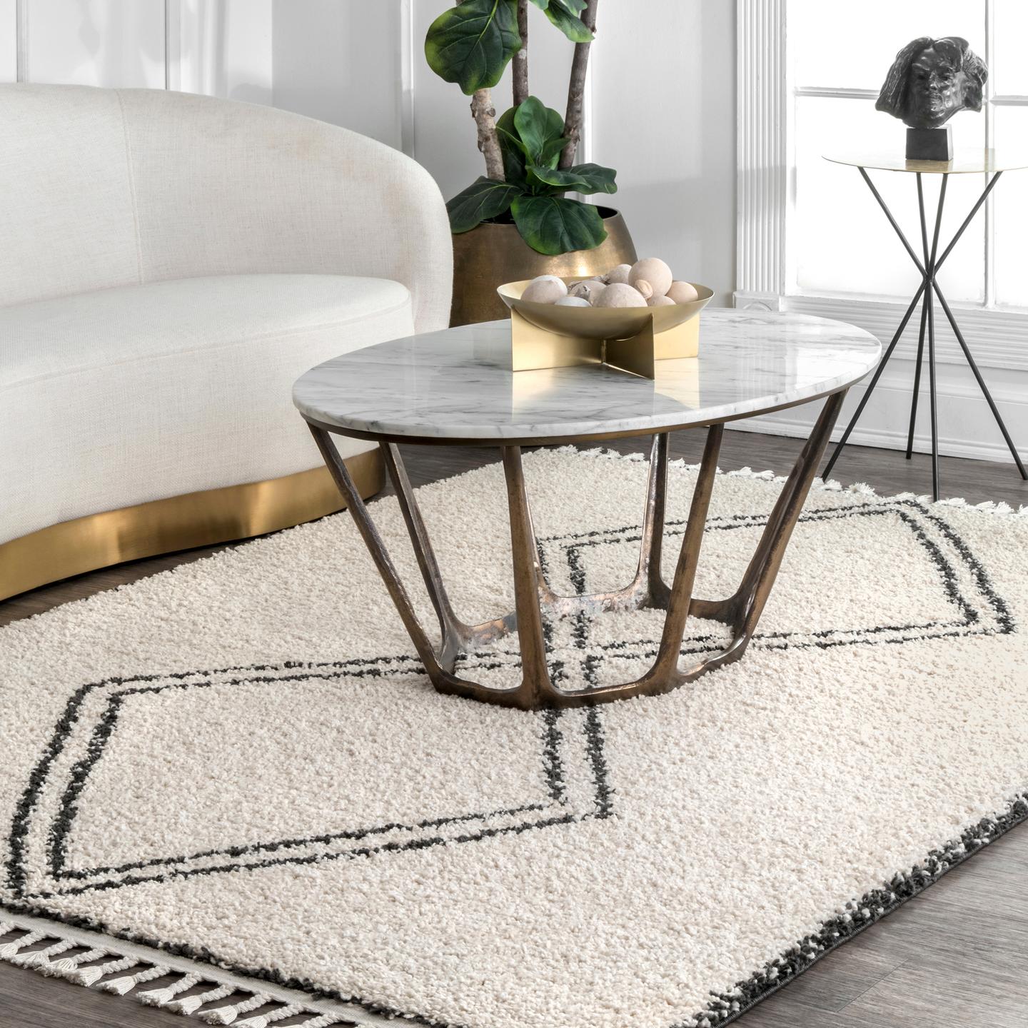 Nuloom Kiara Infinity Emblem Nki2926A Off White Area Rug