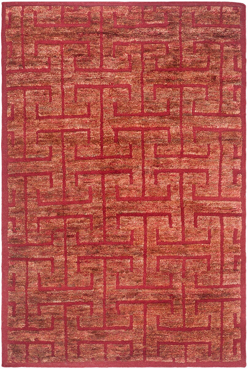 Safavieh Tangier Tgr417C Red / Rust Geometric Area Rug