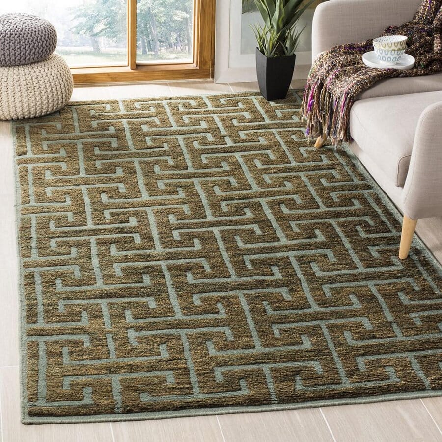 Safavieh Tangier Tgr417D Blue / Beige Geometric Area Rug