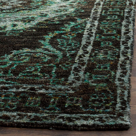 Safavieh Tangier Tgr602A Chocolate / Aqua Rugs.