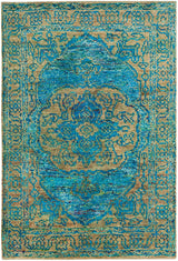 Safavieh Tangier Tgr603B Teal / Beige Rugs.