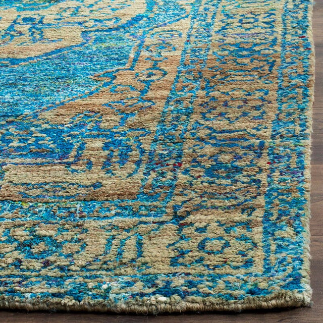 Safavieh Tangier Tgr603B Teal / Beige Rugs.