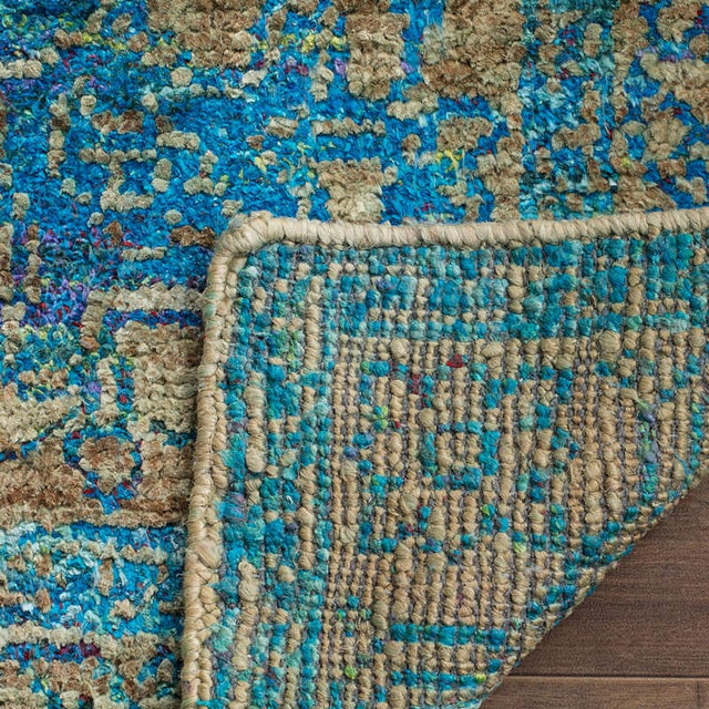 Safavieh Tangier Tgr603B Teal / Beige Rugs.