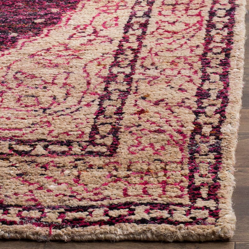 Safavieh Tangier Tgr604A Fuchsia / Beige Area Rug