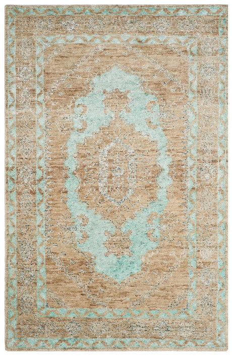 Safavieh Tangier Tgr605B Seafoam / Beige Rugs.