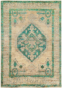 Safavieh Tangier Tgr606A Beige / Emerald Area Rug