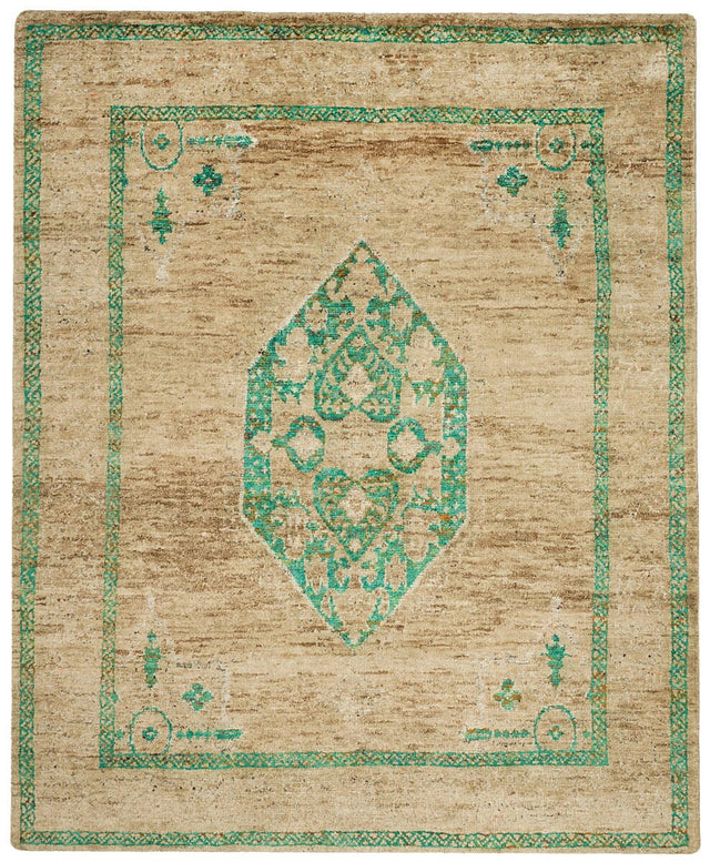 Safavieh Tangier Tgr606A Beige / Emerald Rugs.